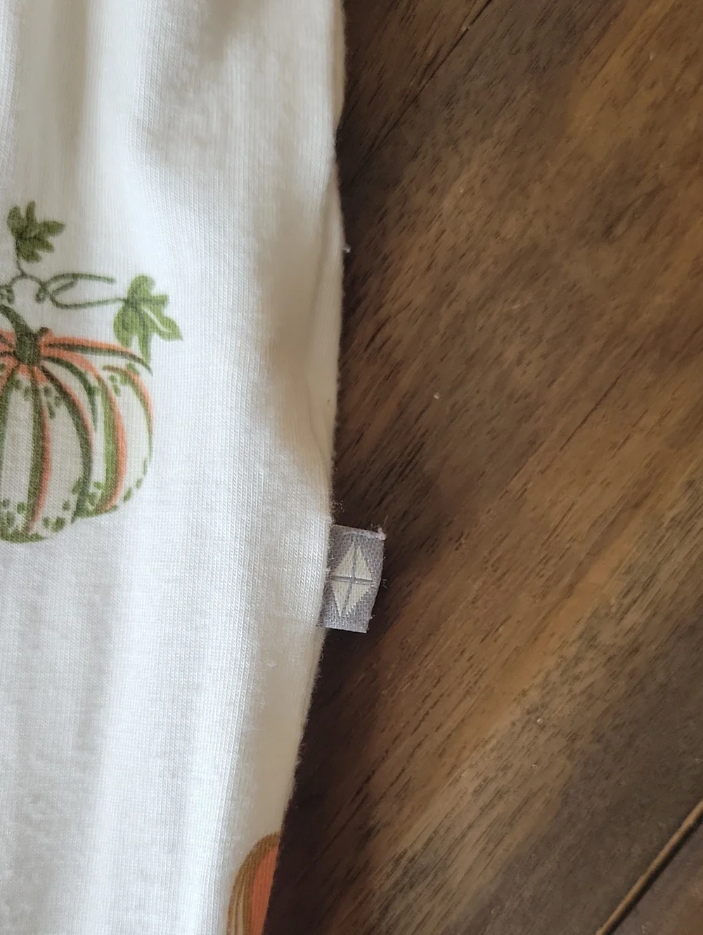 Kyte BABY White Footed One-Piece Pajama with Pumpkin & Gourd Print Sz 18-24M